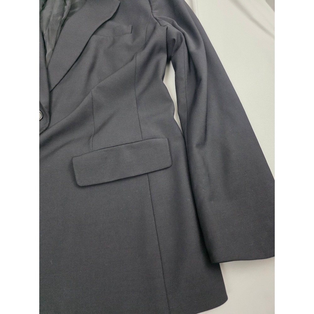 Talbots Woman Black Wool Blend Two Button Blazer Jacket 16W JO1931 - Picture 14 of 16